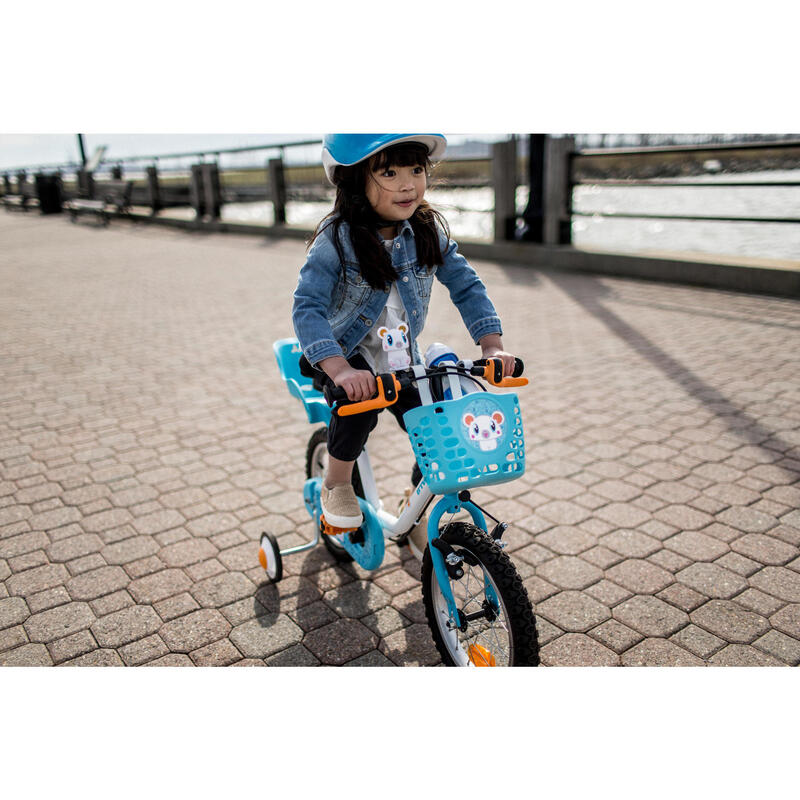兒童自行車置物籃 - 藍色