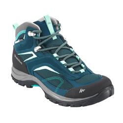 Botas de montaña y trekking impermeables Mujer Quechua MH100 Azul -  Decathlon