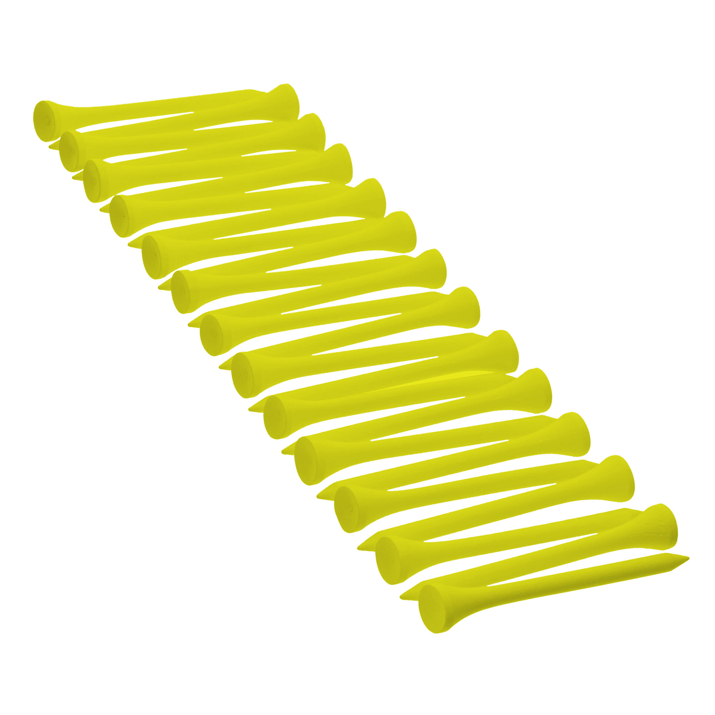 

69 mm Wooden Tee x 25 - Yellow By INESIS | Decathlon