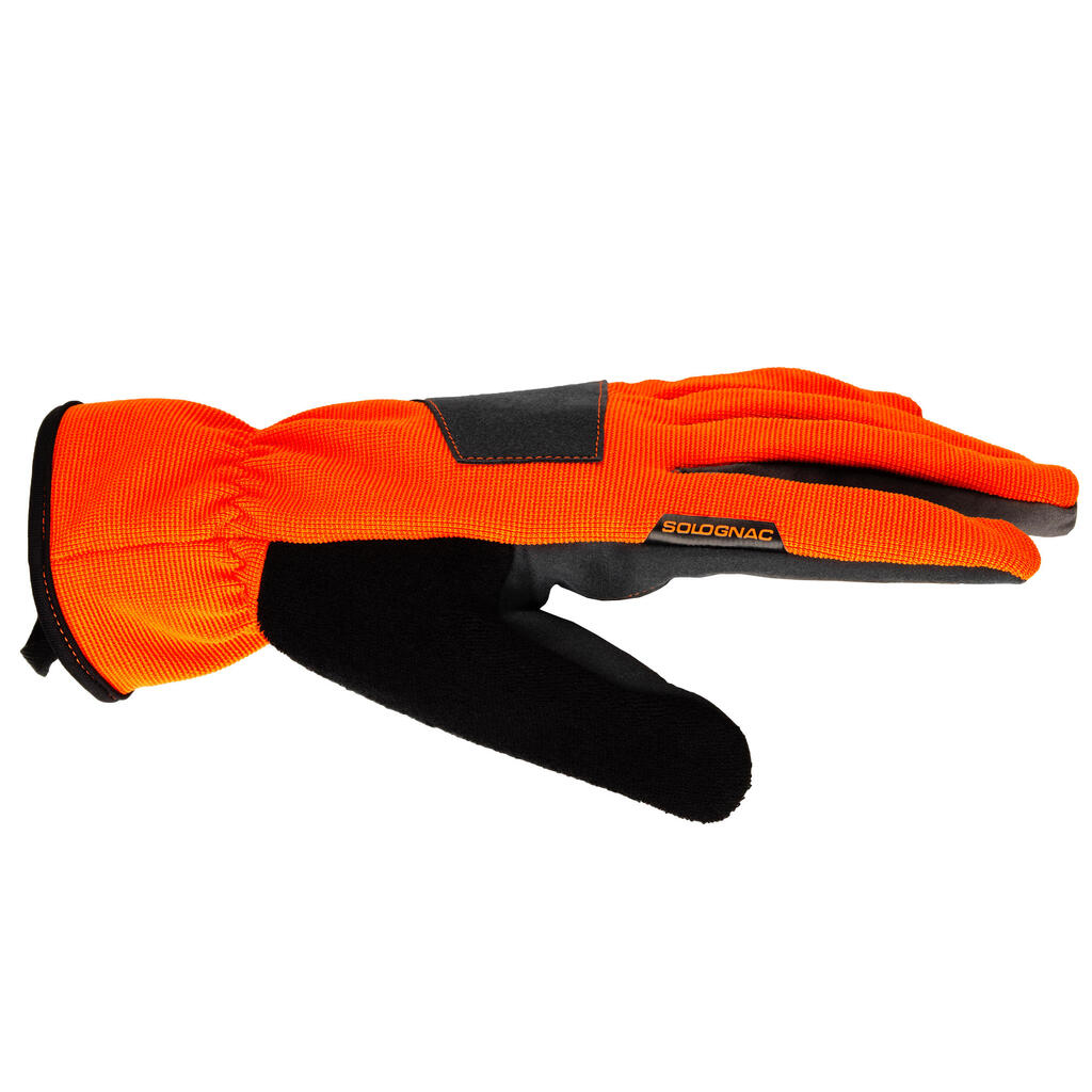 Poľovnícke rukavice Supertrack 100 V2 oranžové