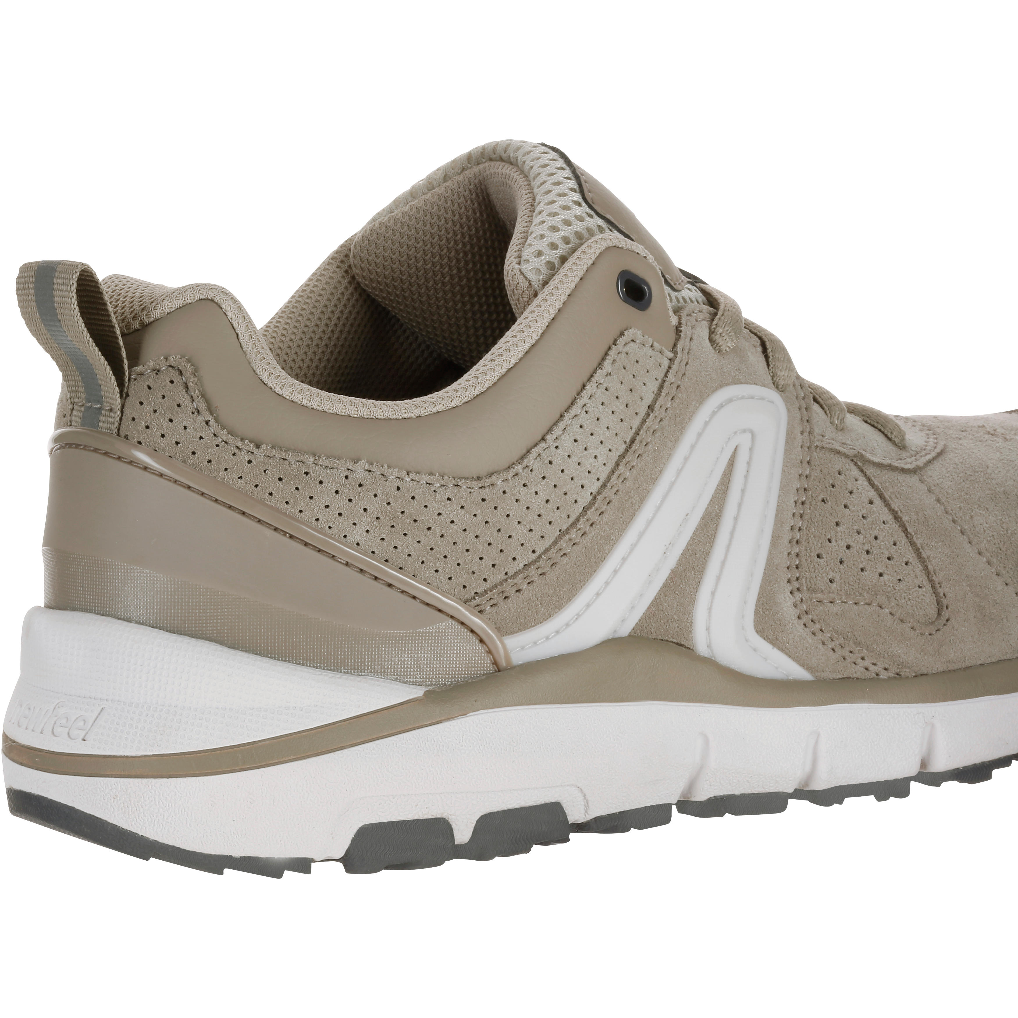 HW 540 Women s Leather Fitness Walking Shoes Beige NEWFEEL