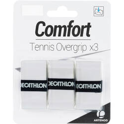 Tennis Comfort Overgrip 3-Pack - White