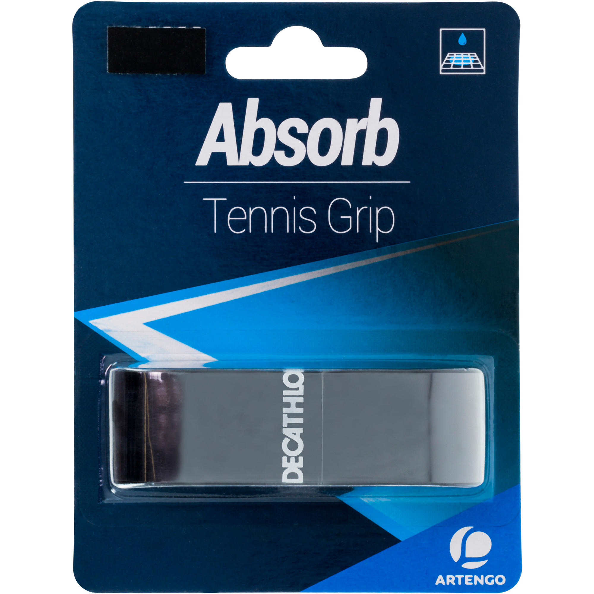 GRIP DE TENNIS ARTENGO ABSORB NOIR artengo