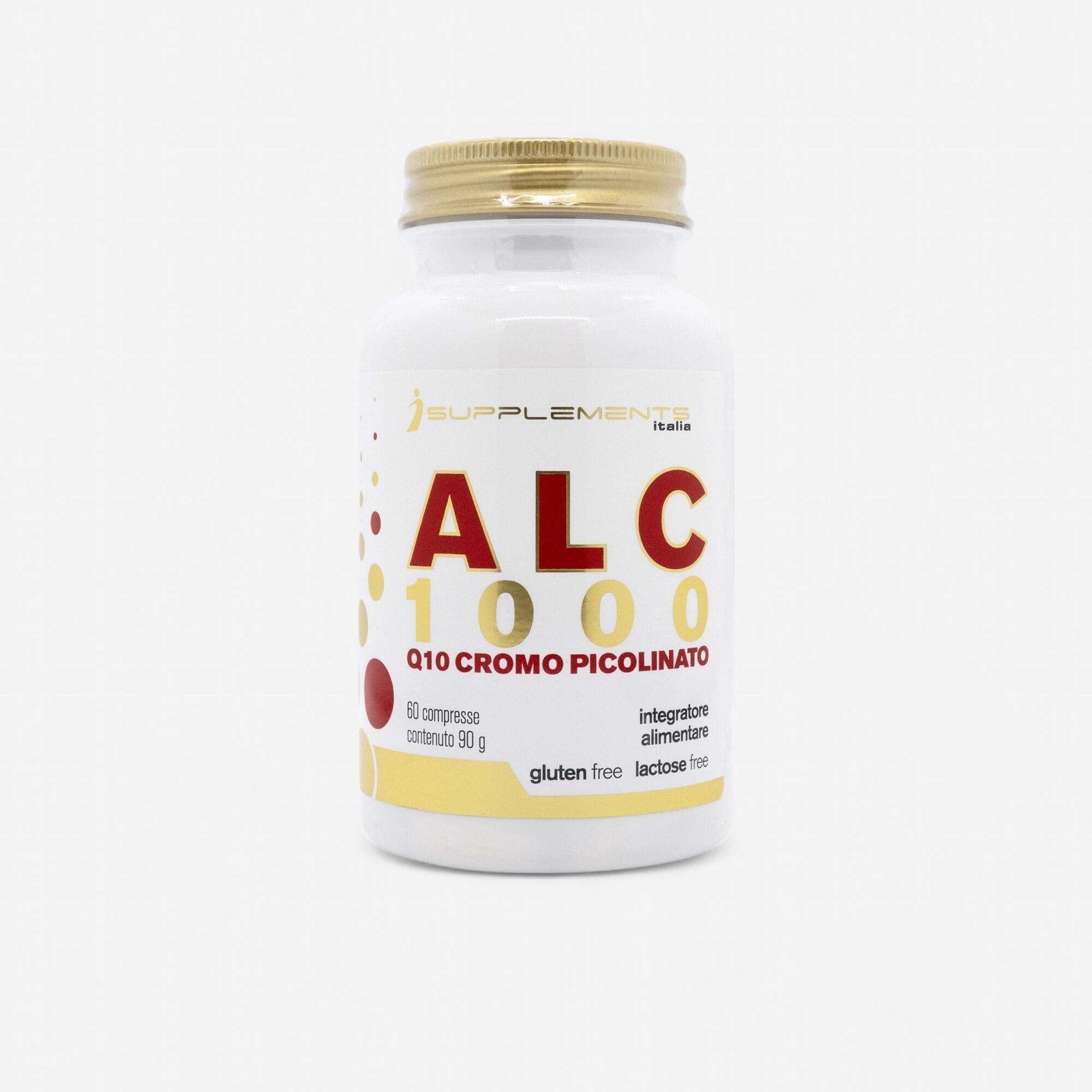 ISUPPLEMENTS Acetil-Carnitina e Cromo Isupplements in compresse iALC1000 Gluten Free 60 cpr