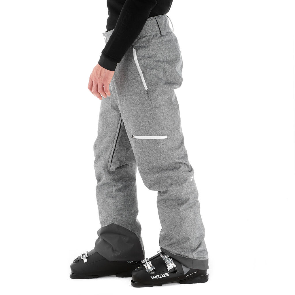 Skihose Herren warm und verstellbar - 500 rot