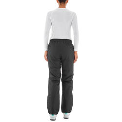 PANTALON DE SKI DE PISTE FEMME SKI-P PA 100 NOIR