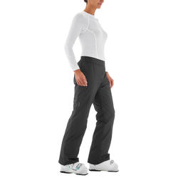 PANTALON DE SKI DE PISTE FEMME SKI-P PA 100 NOIR