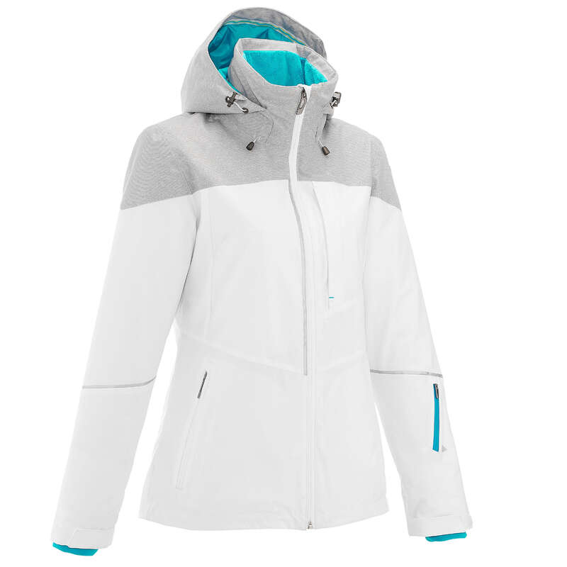 WEDZE Slide 500 Women's Ski Jacket White Decathlon