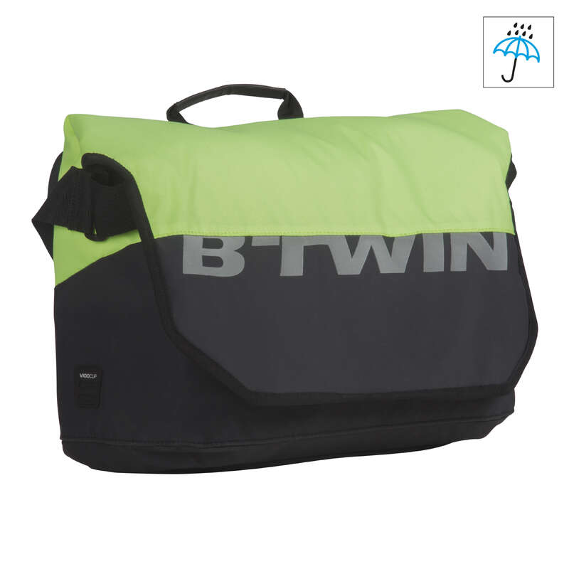 ELOPS 900 Messenger Cycling Bag, Yellow 15L Decathlon