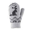 SH100 warm grey junior hiking knitted mittens