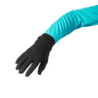 Adult Mountain Trekking Silk Liner Gloves - MT 500 Black