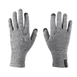 Sous-gants tactiles de trekking montagne - TREK 500 gris unisexe