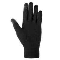 Adult Mountain Trekking Silk Liner Gloves - MT 500 Black