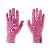 Spodné trekingové dotykové rukavice Trek 500 fialové 
