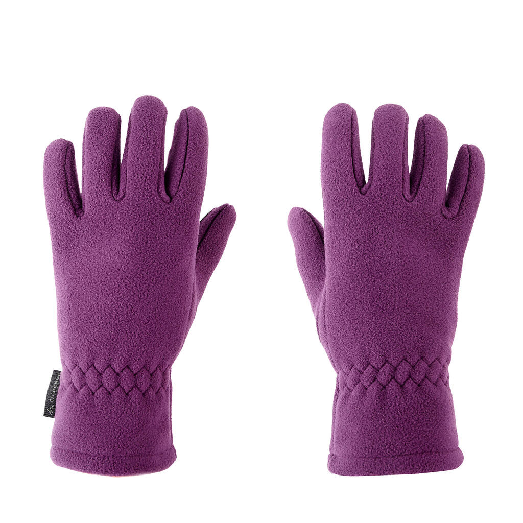 KIDS' HIKING FLEECE GLOVES