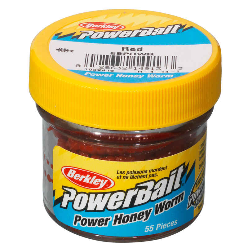 FISHING TROUT IN POND WITH BERKLEY RED HONEY RINGWORMS Decathlon