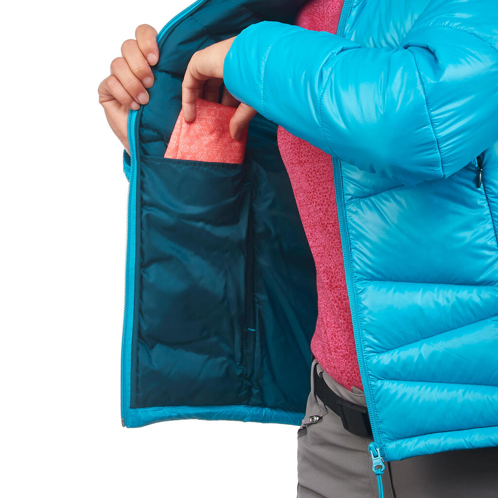 Women's X-Light 2 peacock blue trekking down jacket