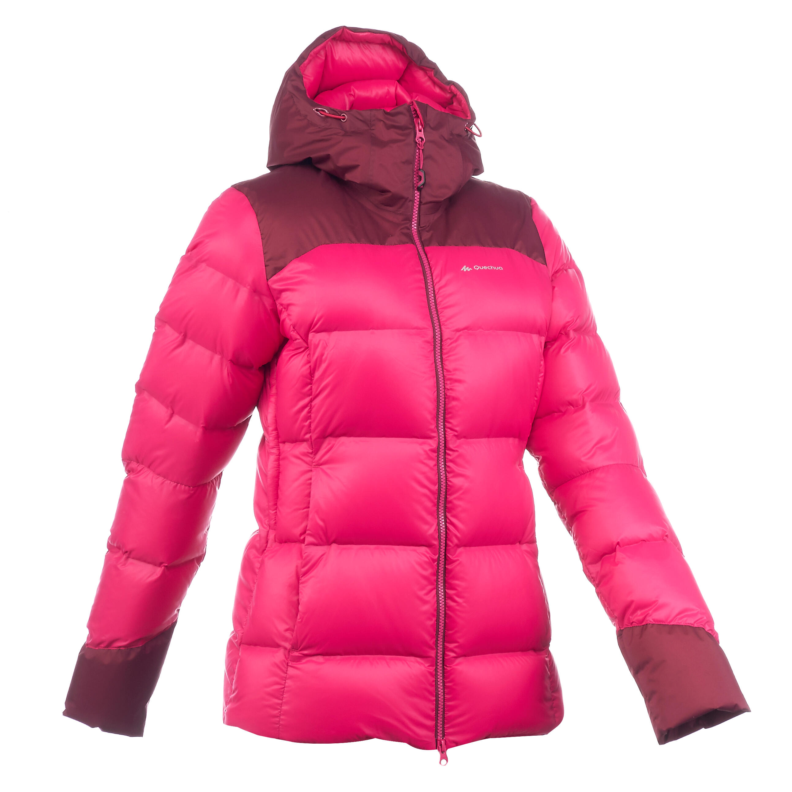 FORCLAZ Top Warm Women's Trekking Down Jacket - Dark Pink