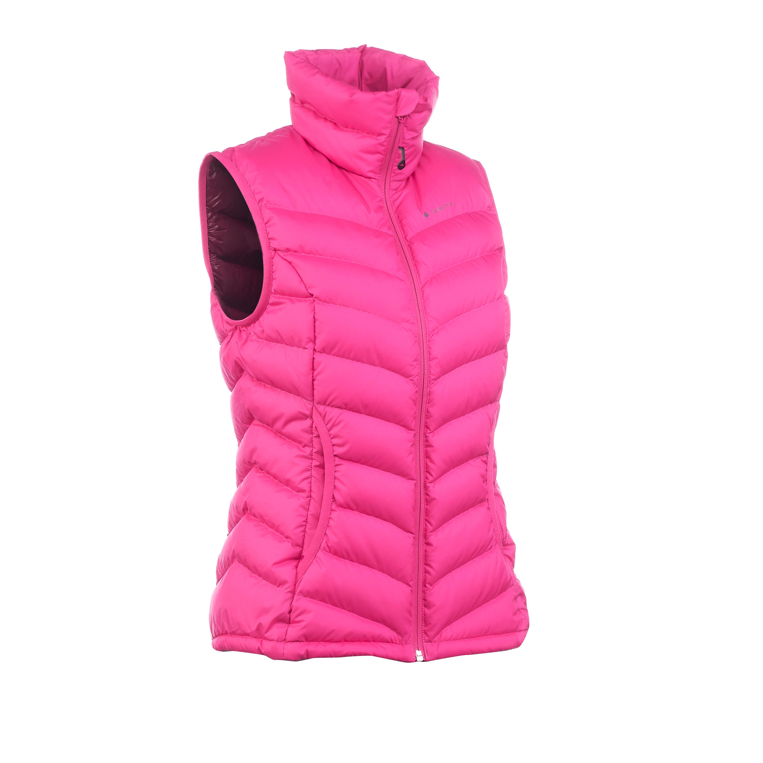 FORCLAZ Women's X-Warm pink trekking full down gilet (sleeveless down jacket)