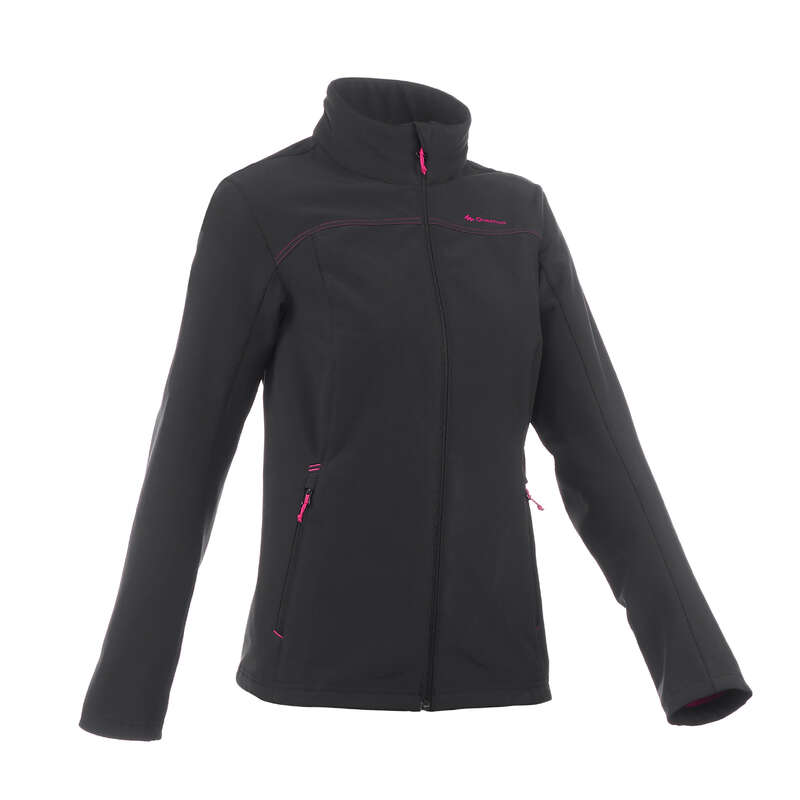 WOMEN SOFTSHELL, WINDBREAKER MT Trekking - W Softshell TREK100 WindWarm QUECHUA - Trekking
