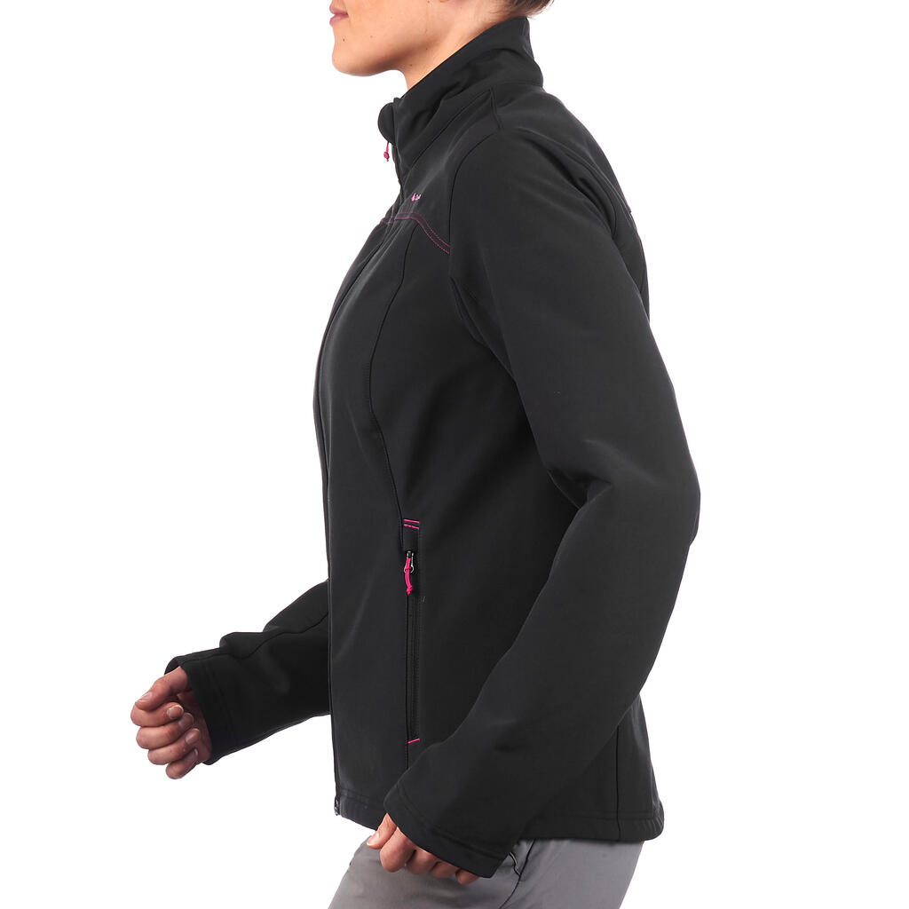 Softshelljacke Trek 100 Damen schwarz