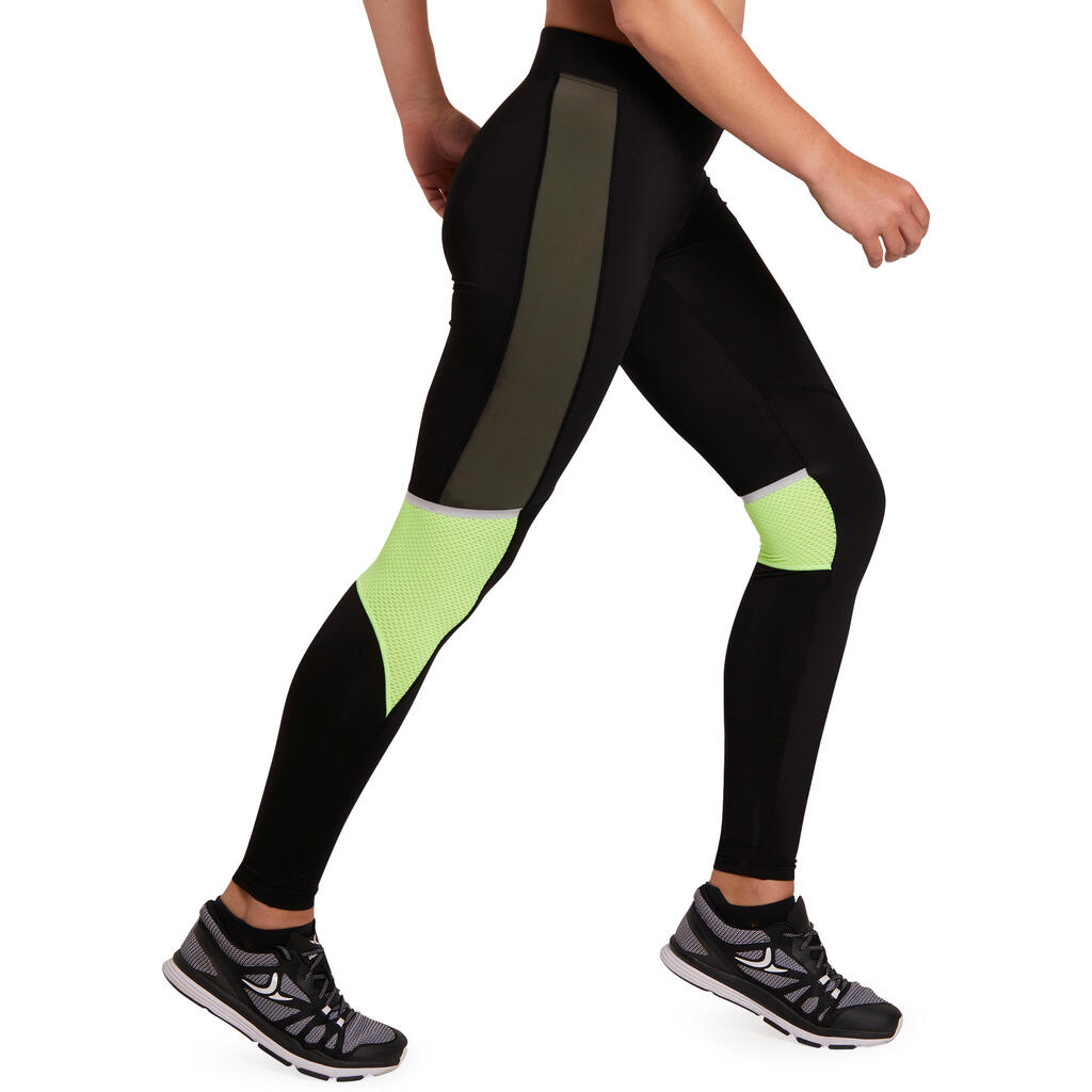 Leggings Energy Xtrem Fitness Cardio Damen kaki/schwarz