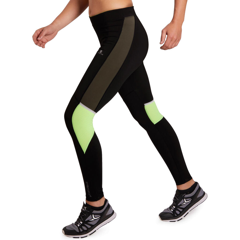 Leggings Energy Xtrem Fitness Cardio Damen kaki/schwarz