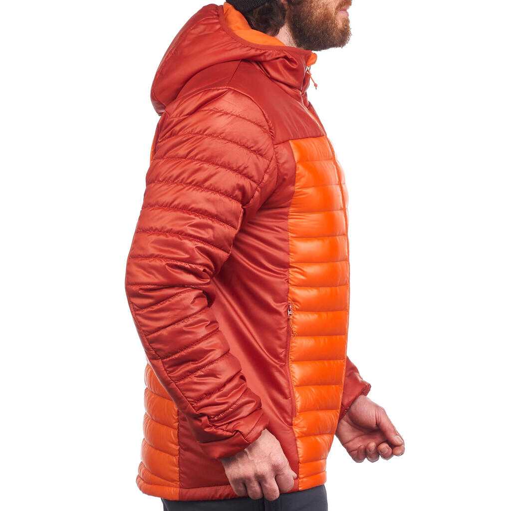 Moška jakna za treking iz puha X-Light – oranžna