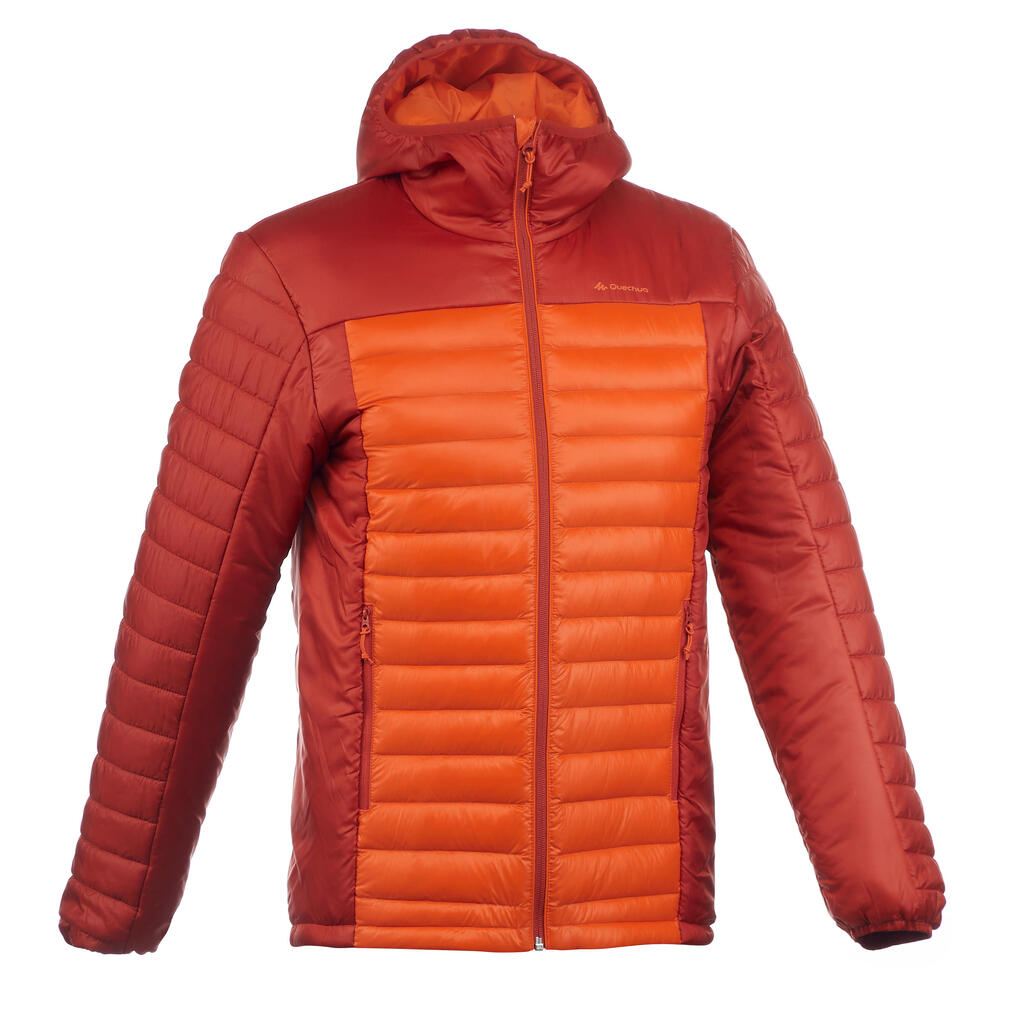 Moška jakna za treking iz puha X-Light – oranžna