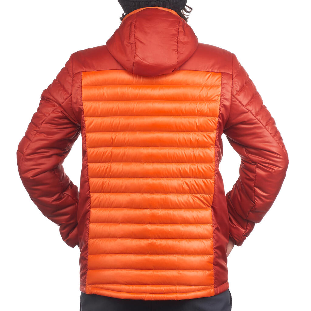 Moška jakna za treking iz puha X-Light – oranžna