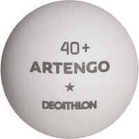 Table Tennis Balls TTB 100 1* 40+ 72-Pack - White