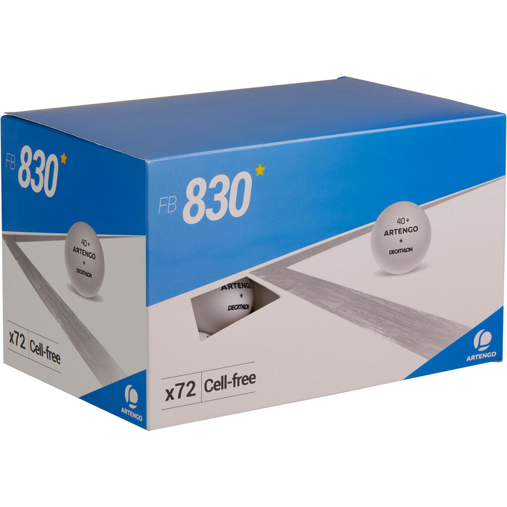 Bele loptice za stoni tenis 100 (1 x 40+ 72)