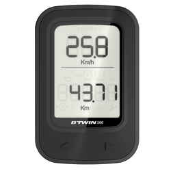 Wireless Bike Cyclometer Van Rysel 500 - Black