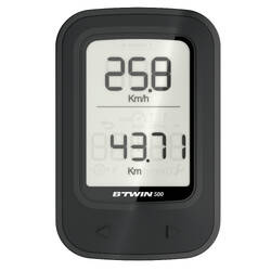 Wireless Bike Cyclometer Van Rysel 500 - Black