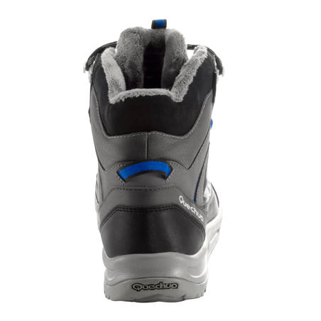 Чоловічі черевики SH120 Warm для зимового туризму, середньої висоти - Сірі