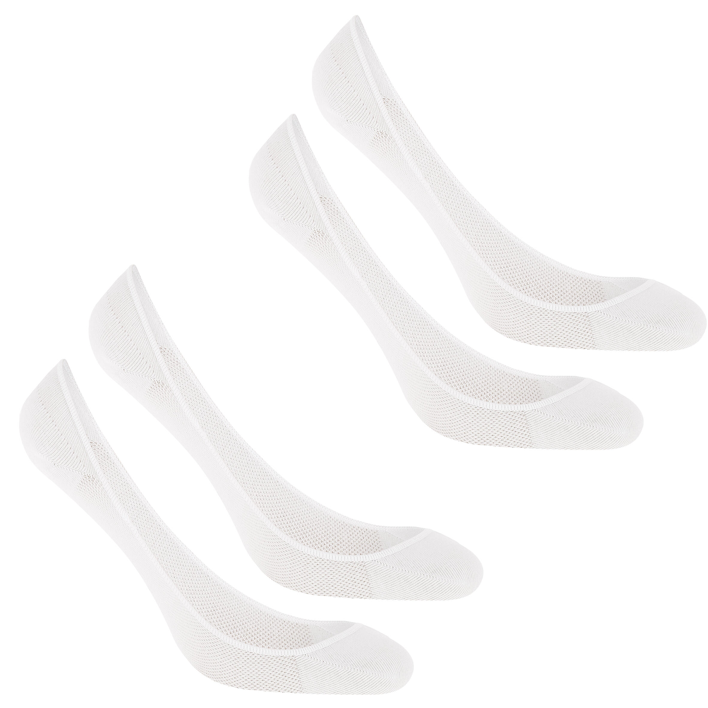 chaussettes marche ws 140 ballerina blanc (lot de 2 paires) - newfeel