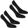 Ponožky do balerín WS 140 na športovú chôdzu čierne (2 páry)