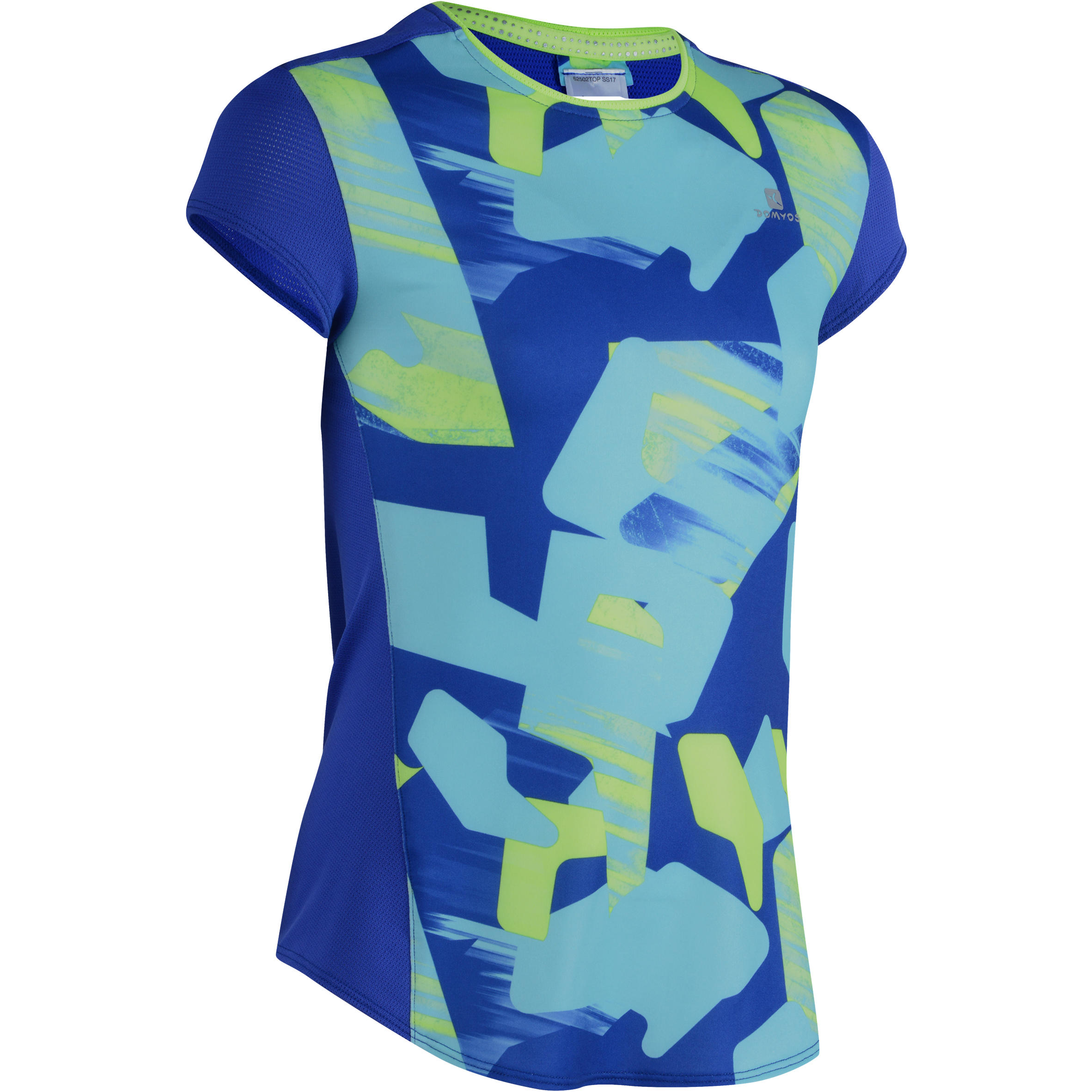

Energy Girls' Half-Sleeved Gym T-Shirt - Blue