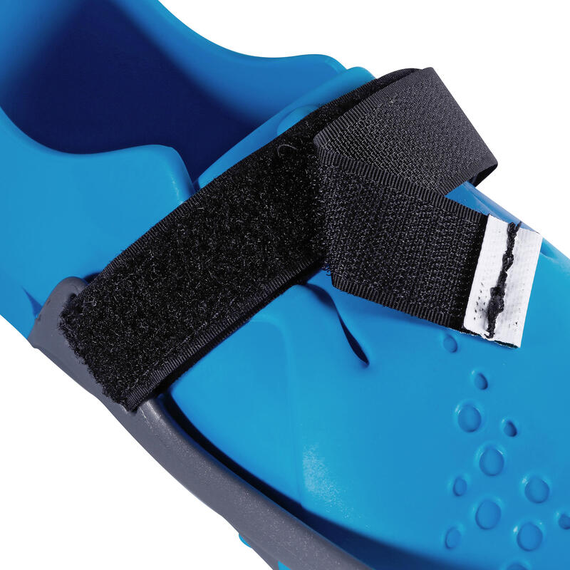 Snorkelset PMT vinnen, duikbril en snorkel R'gomoove volwassenen grijs blauw