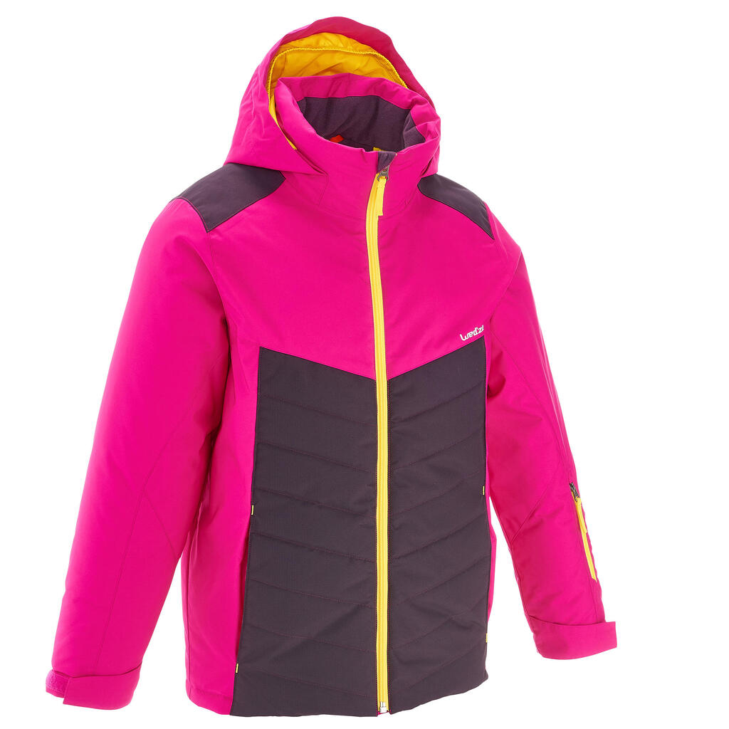 Μπουφάν για Σκι Κοριτσιών Ski-P 500 - Ροζ/Μοβ