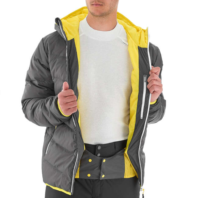 WEDZE SKIP 500 MEN’S WARM SKI JKT GREY Decathlon