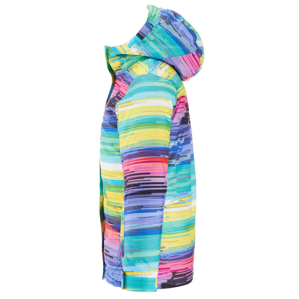 Snowboardjacke Skijacke SNB 500 Mädchen blau und türkis