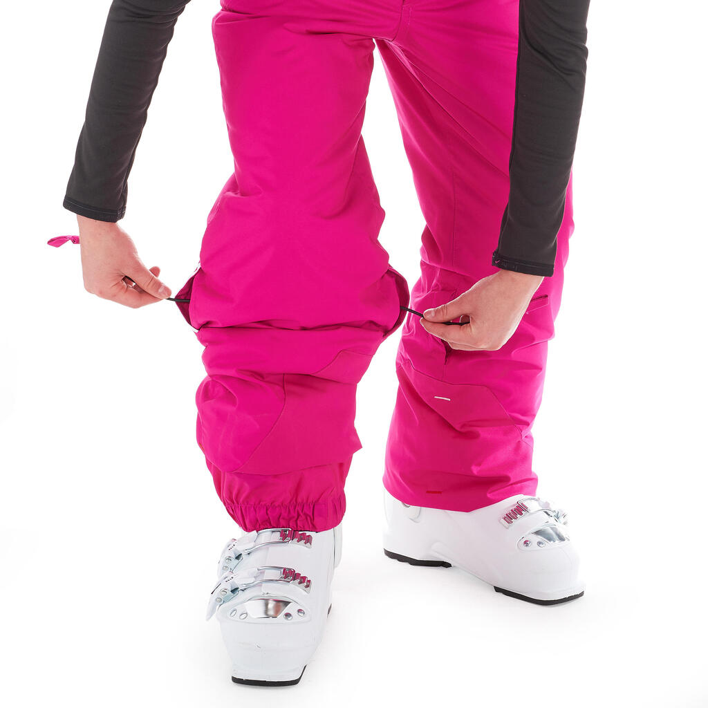 Skihose Piste 500 Kinder rosa