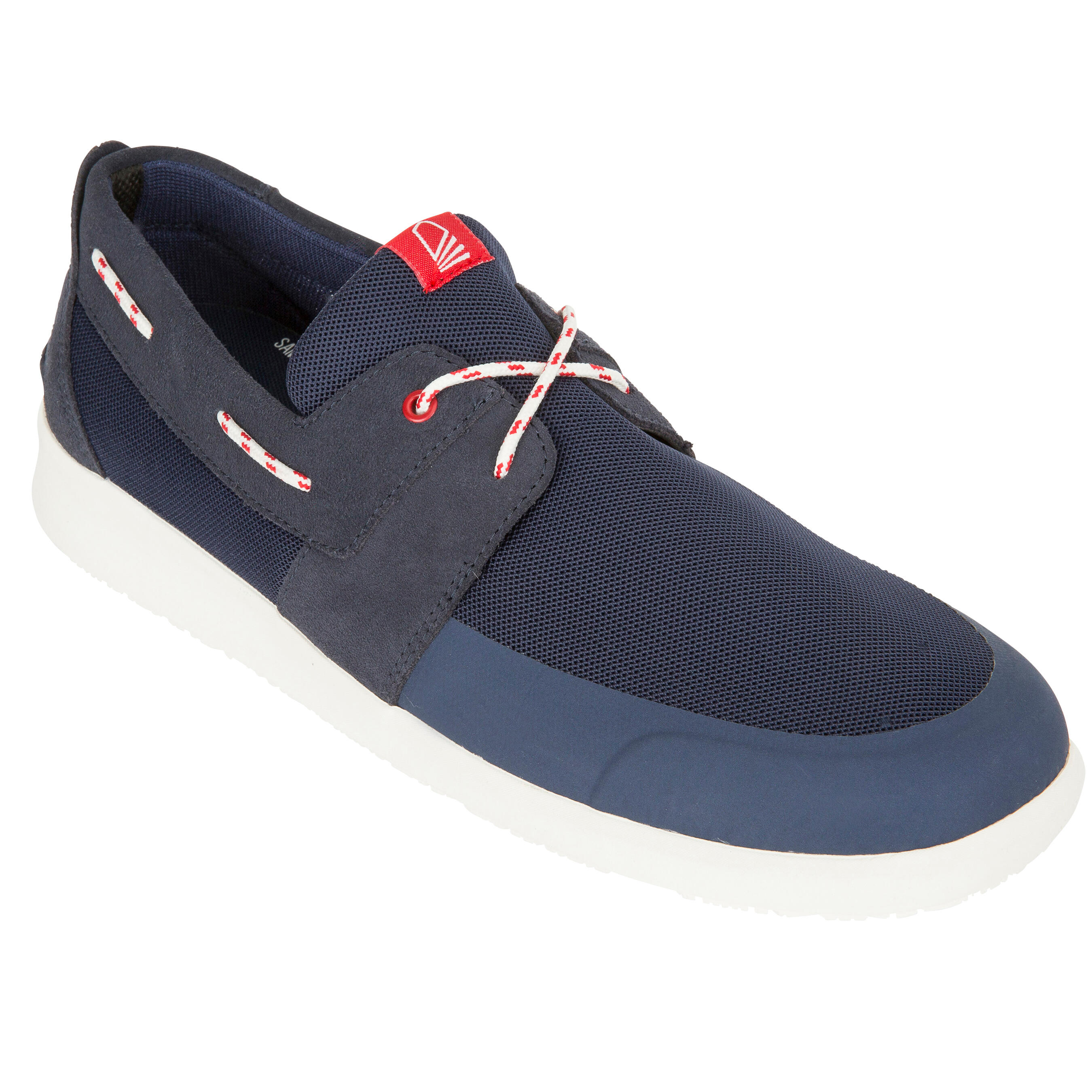 Zapatos n uticos para hombre Sailing 100 Gris Azul Decathlon