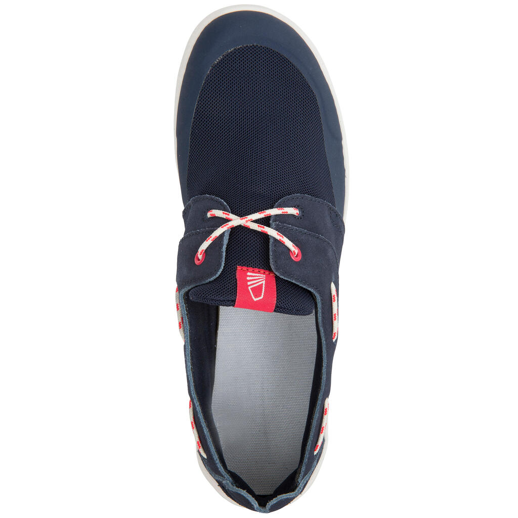 Segelschuhe Damen 100 blau/grau