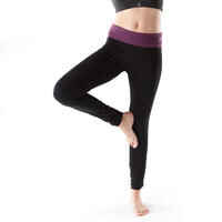 Women's Organic Cotton Yoga Leggings - Black