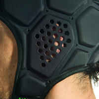 R500 Rugby Scrum Cap - Dark Grey/Green