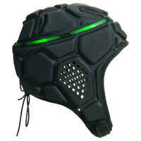 R500 Rugby Scrum Cap - Dark Grey/Green