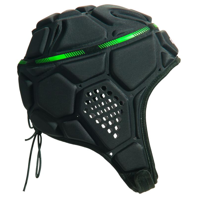 Casco rugby R500 gris oscuro verde 