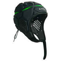 R500 Rugby Scrum Cap - Dark Grey/Green